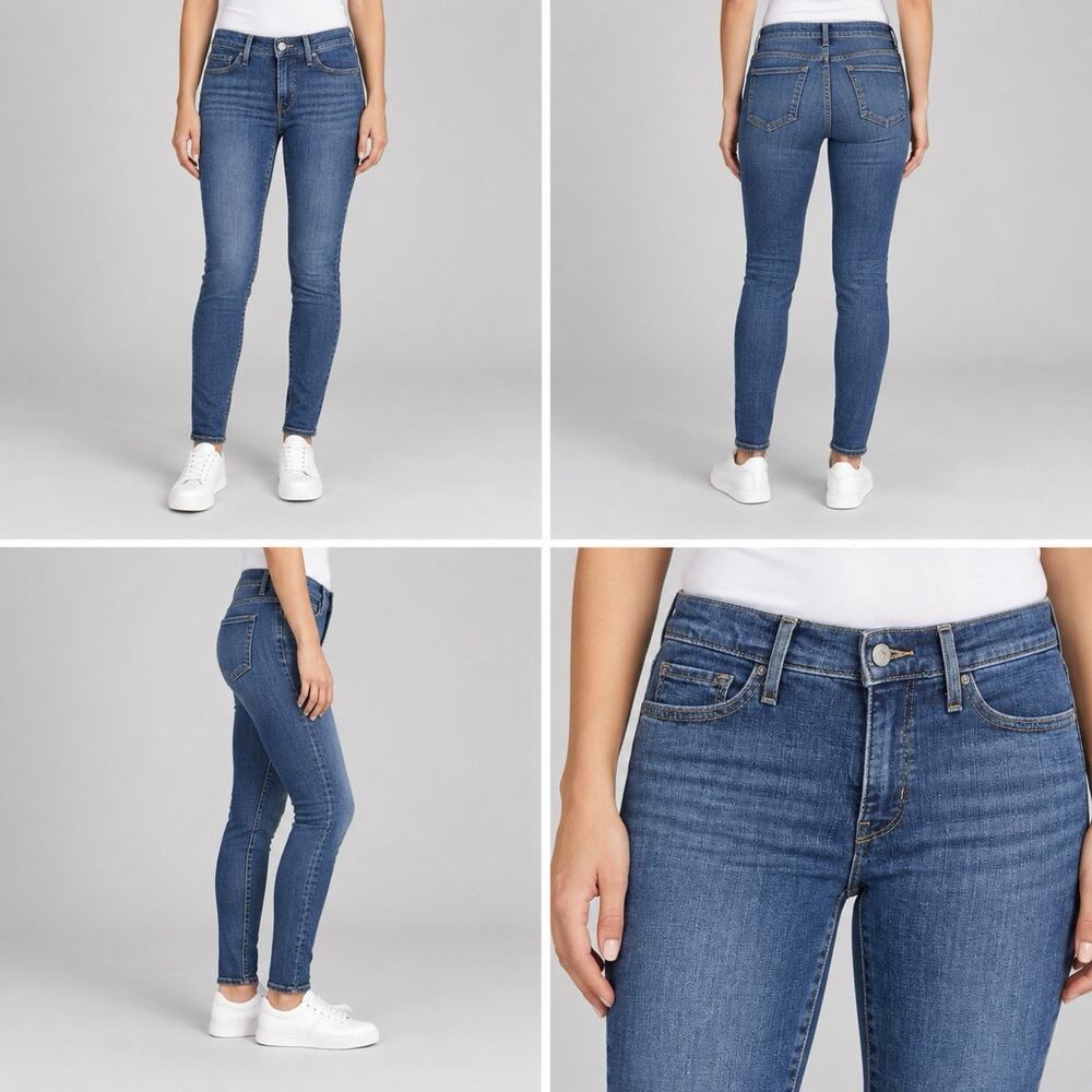 Levi’s 311 Shaping Skinny Women’s Jeans Size 26 30 Blue Denim Stretch